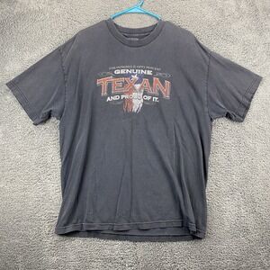 Austin T Shirt Men XL Genuine Texan Flag Preshrunk Cotton Crew